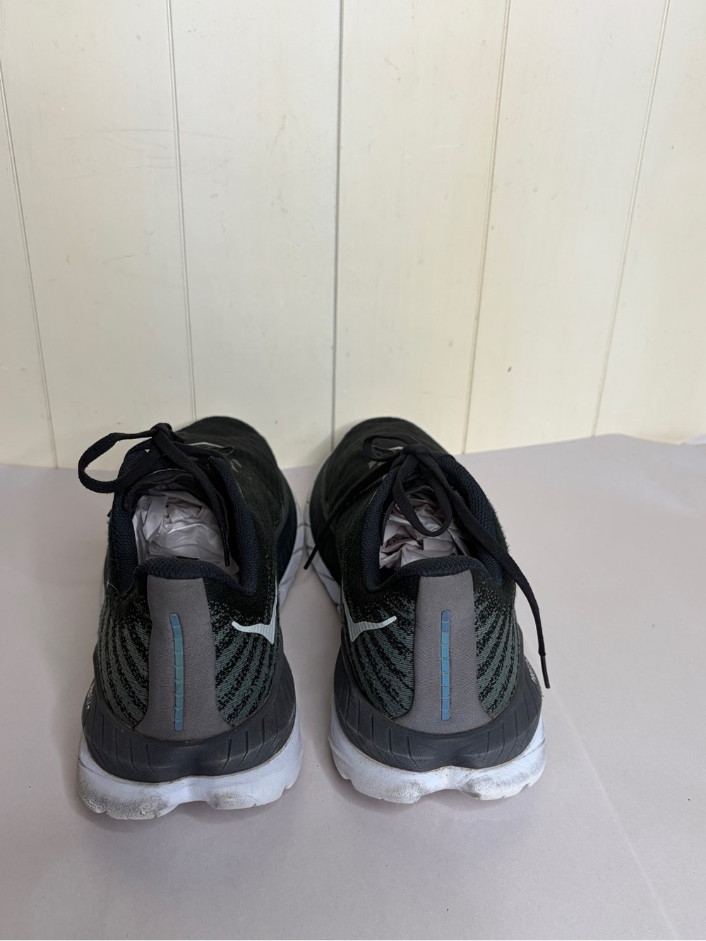 Hoka One One Mach 5 Shoes Black White Athletic Running Sneakers Mens Size 11.5 - Picture 8 of 10